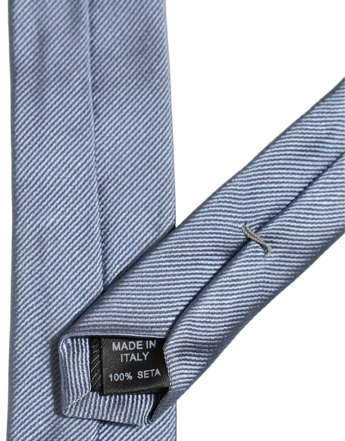 Dolce & Gabbana Men Light Blue Textured Silk Adjustable Men'sd NeckMen's Men's Tie