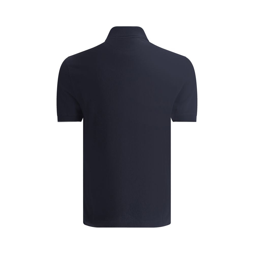 Brunello Cucinelli Blue Cotton Polo Men's Shirt