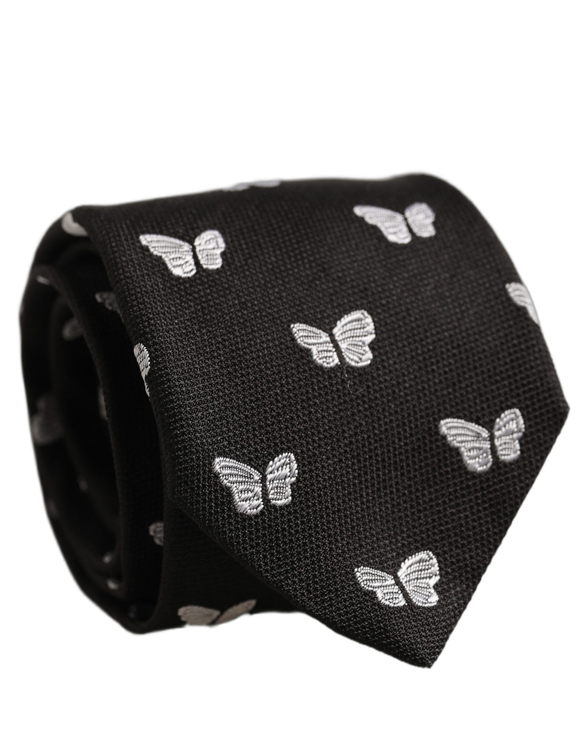 Dolce & Gabbana Men Black Silk Butterfly Adjustable Men'sd NeckMen's Men's Tie