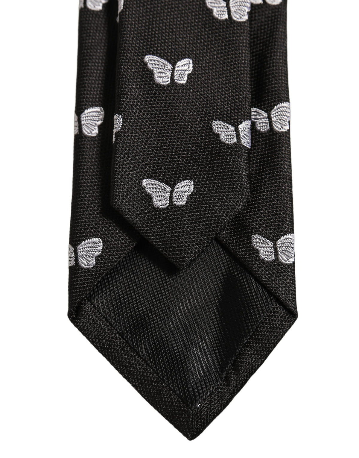 Dolce & Gabbana Men Black Silk Butterfly Adjustable Men'sd NeckMen's Men's Tie
