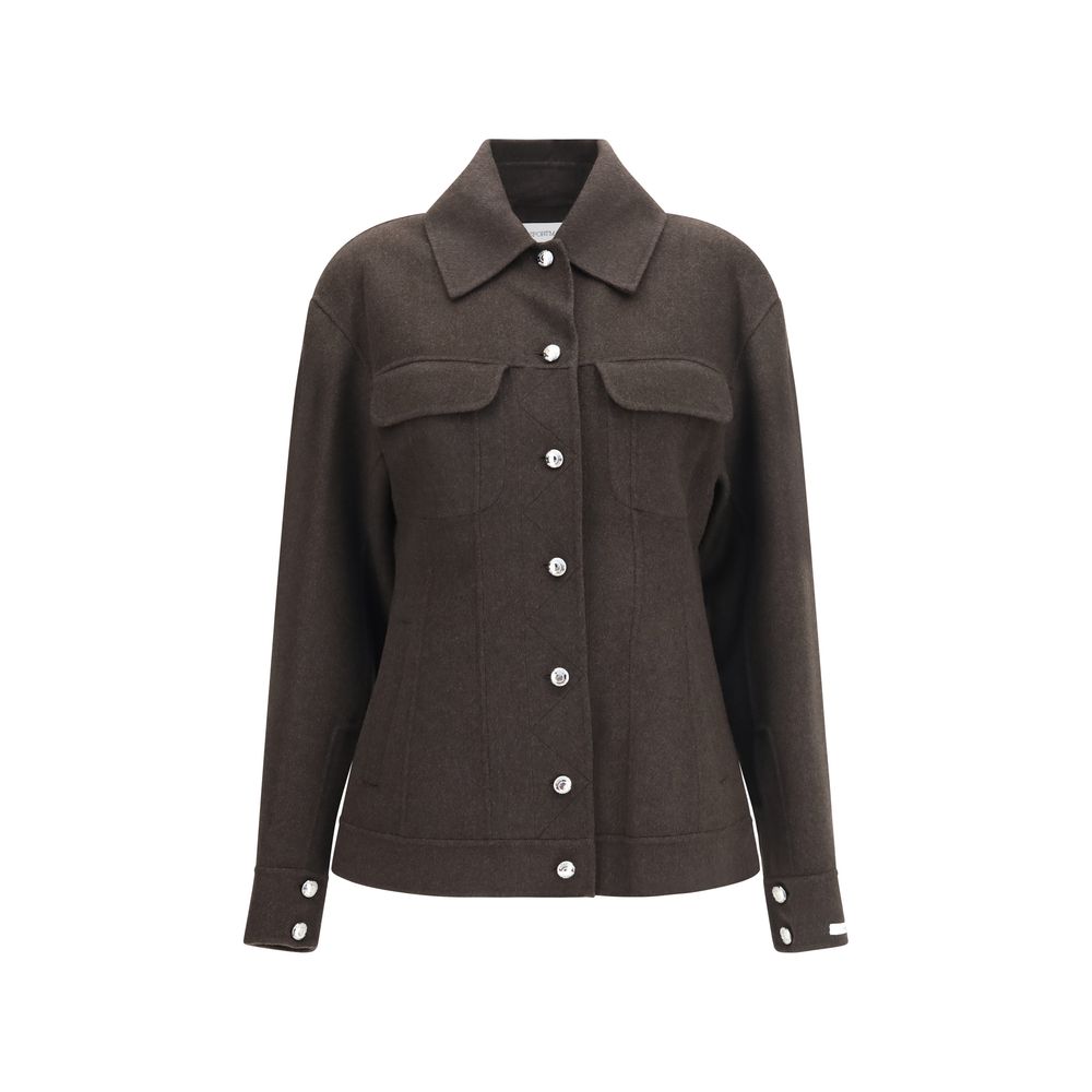 Max Mara Brown Wool Oves Aries Full-Length Women's Jacket