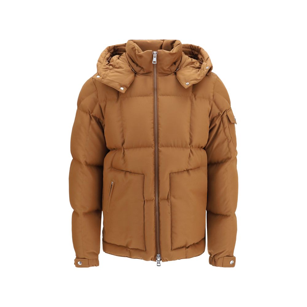 Moncler Brown Polyester Full-Length Men's Jacket