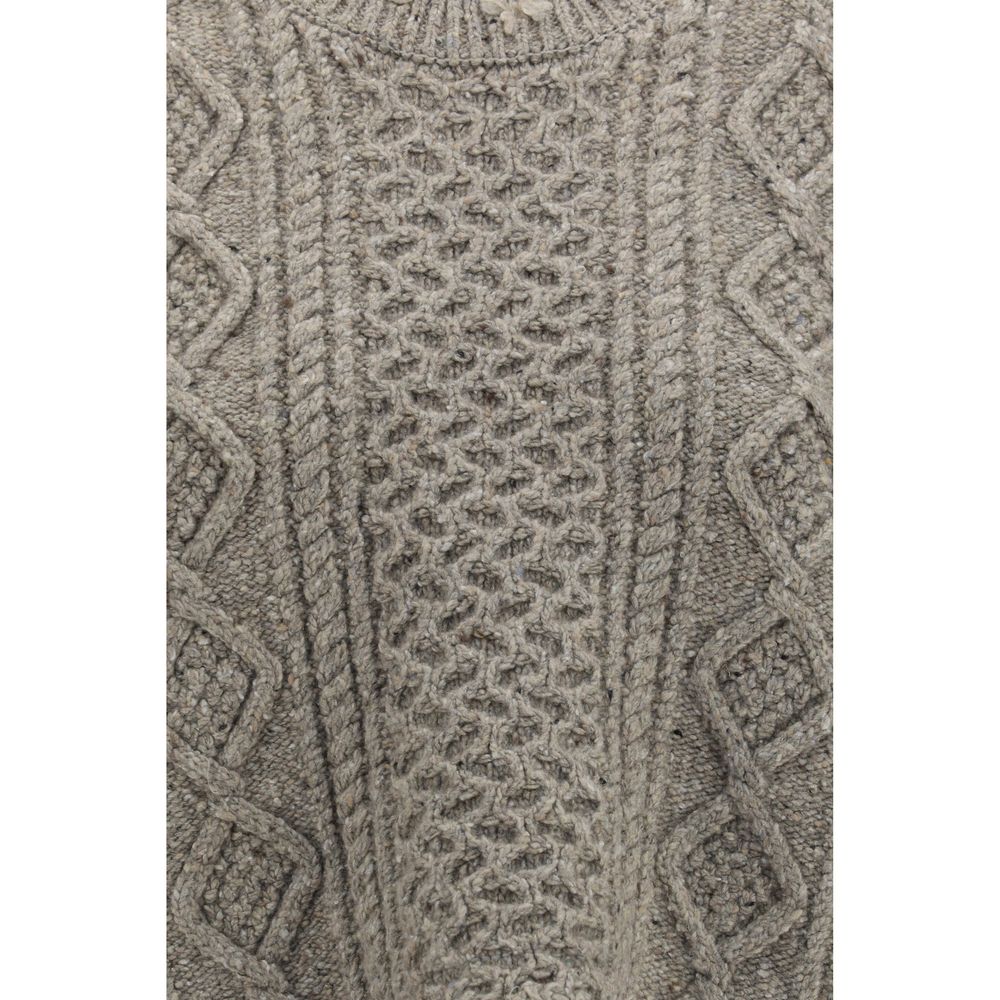 R13 Beige Wool Oves Aries Sleeveles Women's Sweater
