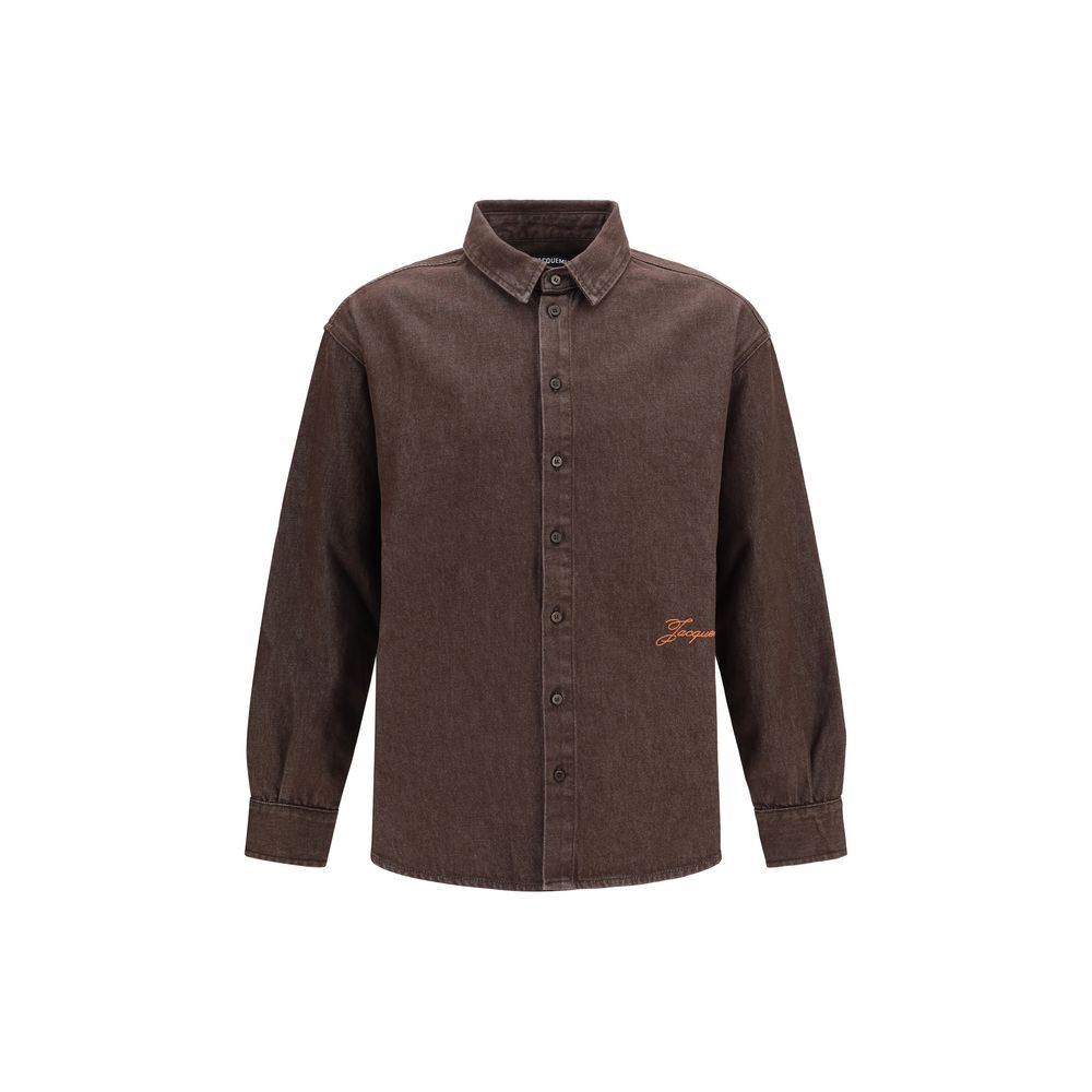 Jacquemus Brown Denim Men's Shirt