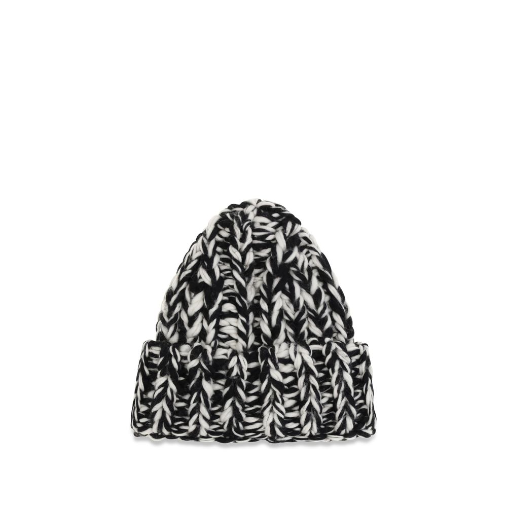 Ami Paris Black Wool Oves Aries Men's Beanie
