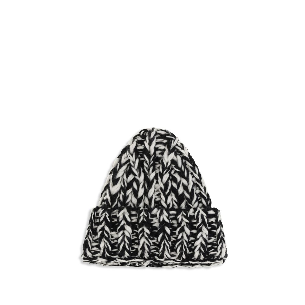 Ami Paris Black Wool Oves Aries Men's Beanie