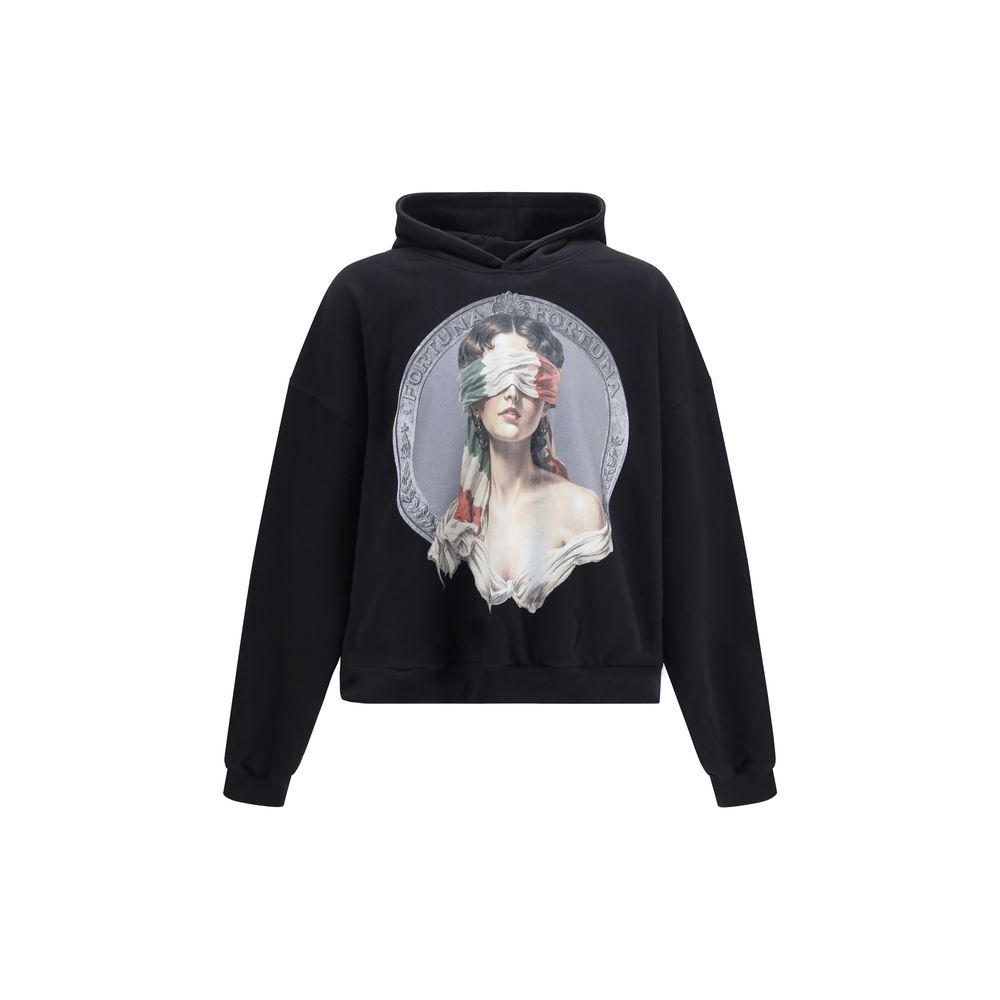 PDF Channel Black Cotton Men's Sweatshirt