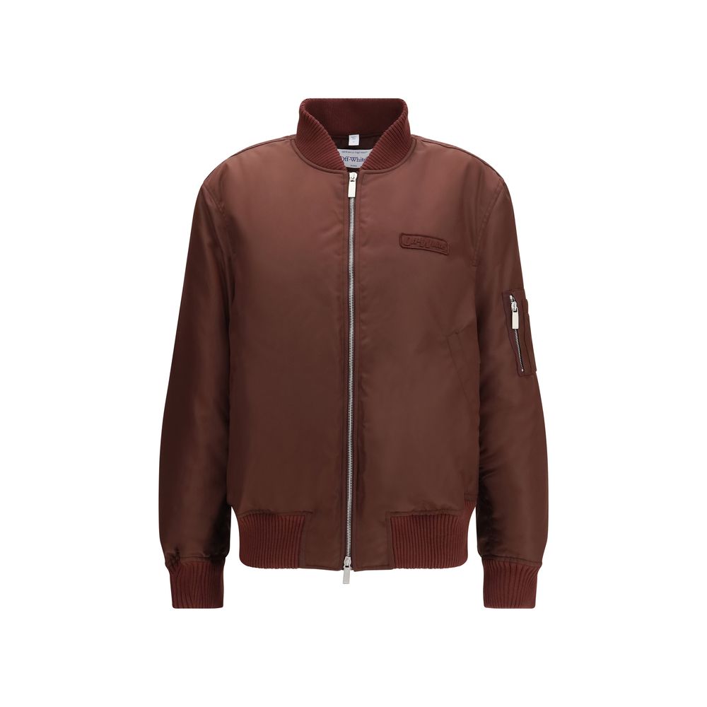 Off-White Bordeaux Nylon Women's Bomber