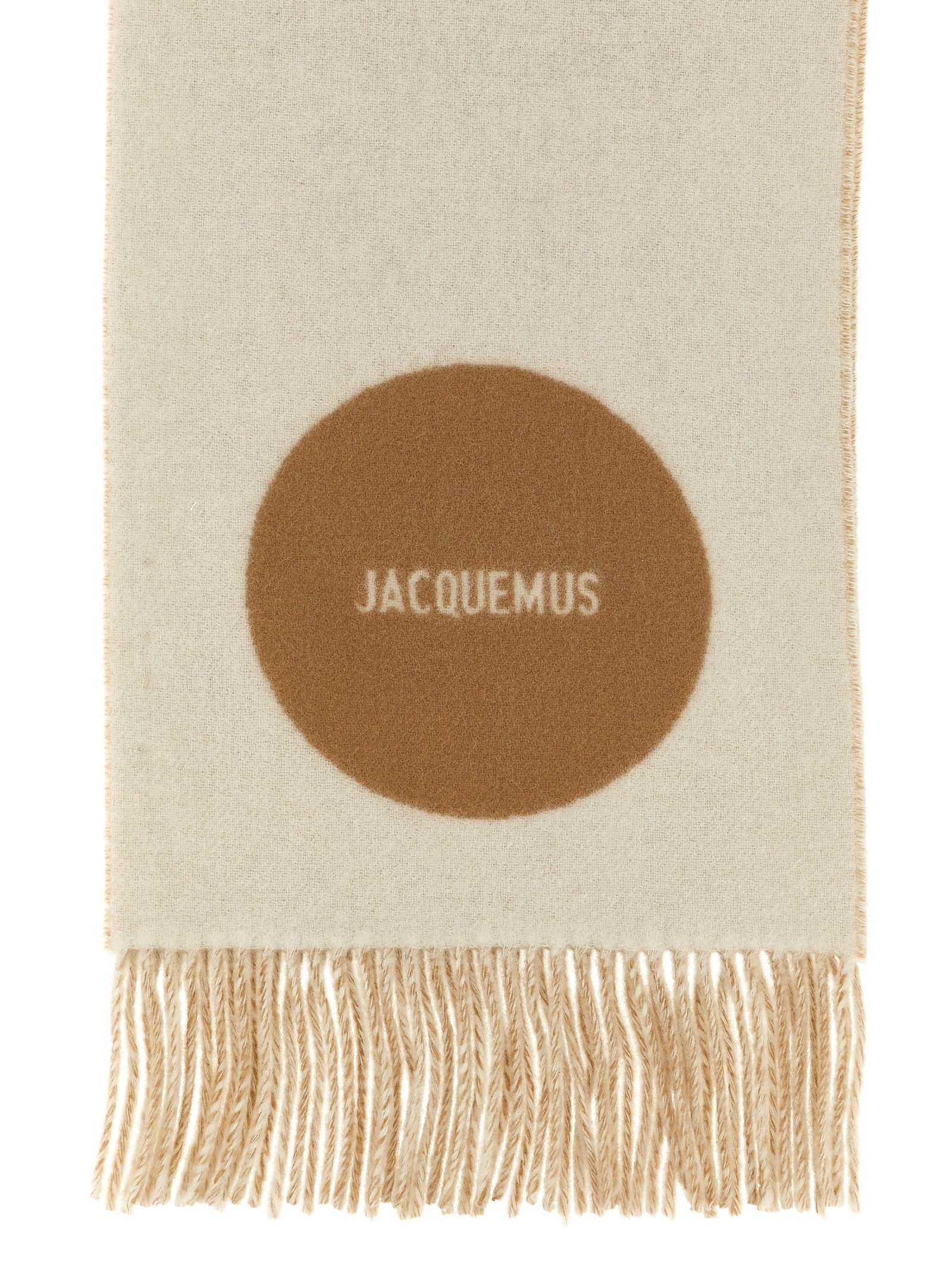 Jacquemus Beige Virgin Wool Men's Foulard