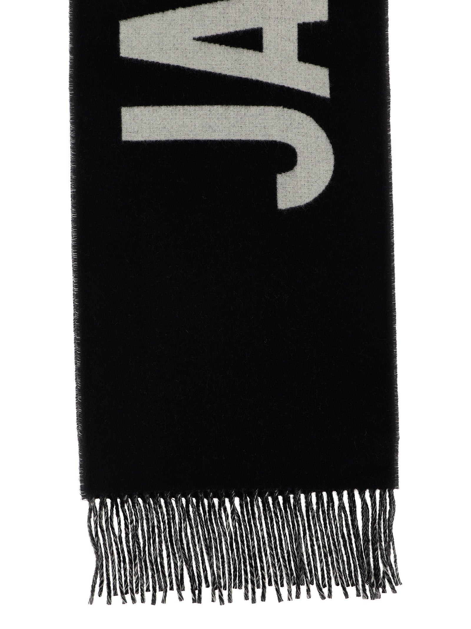 Jacquemus Black Wool Men's Foulard