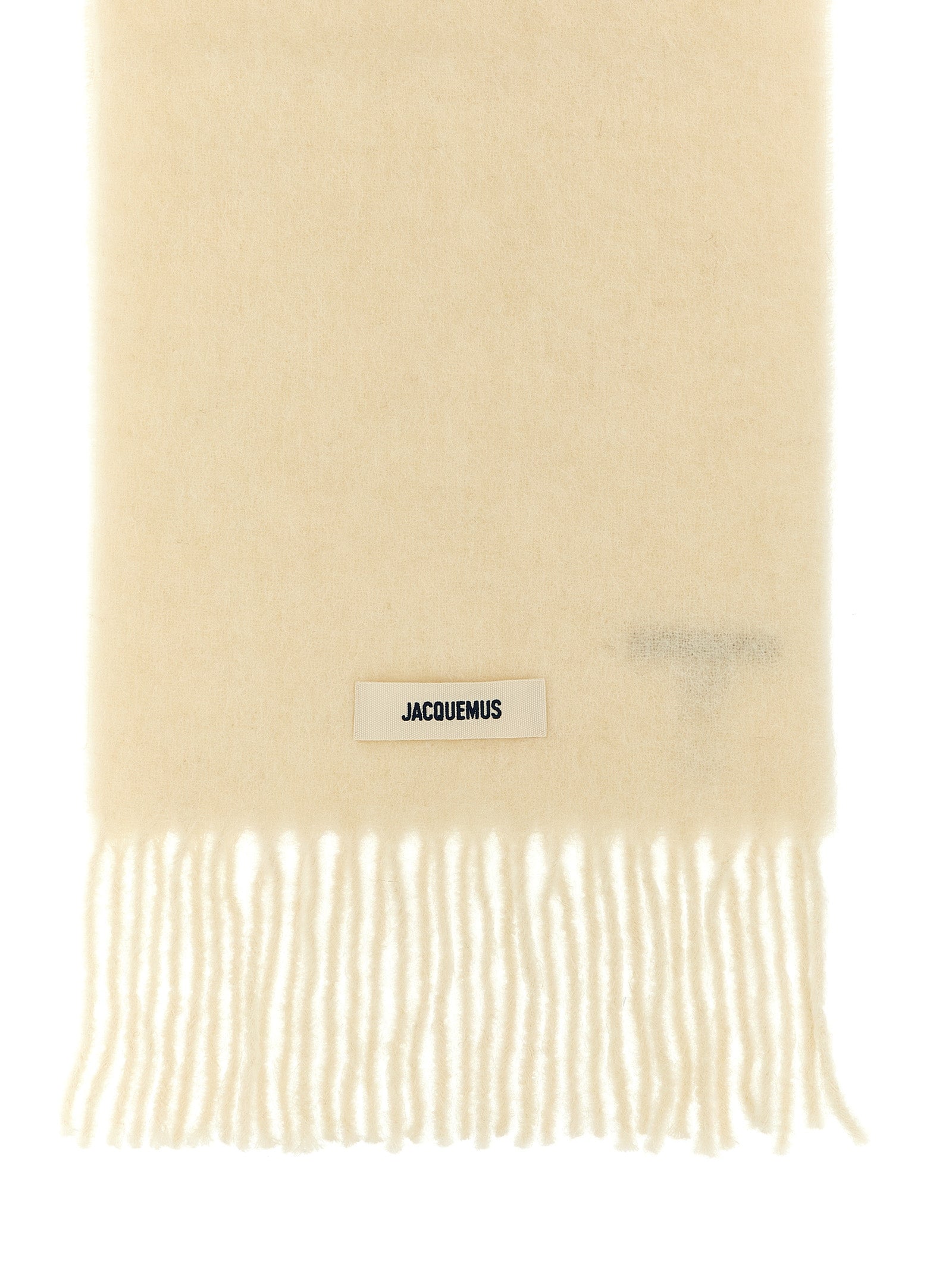 Jacquemus White Alpaca Leather Women's Foulard