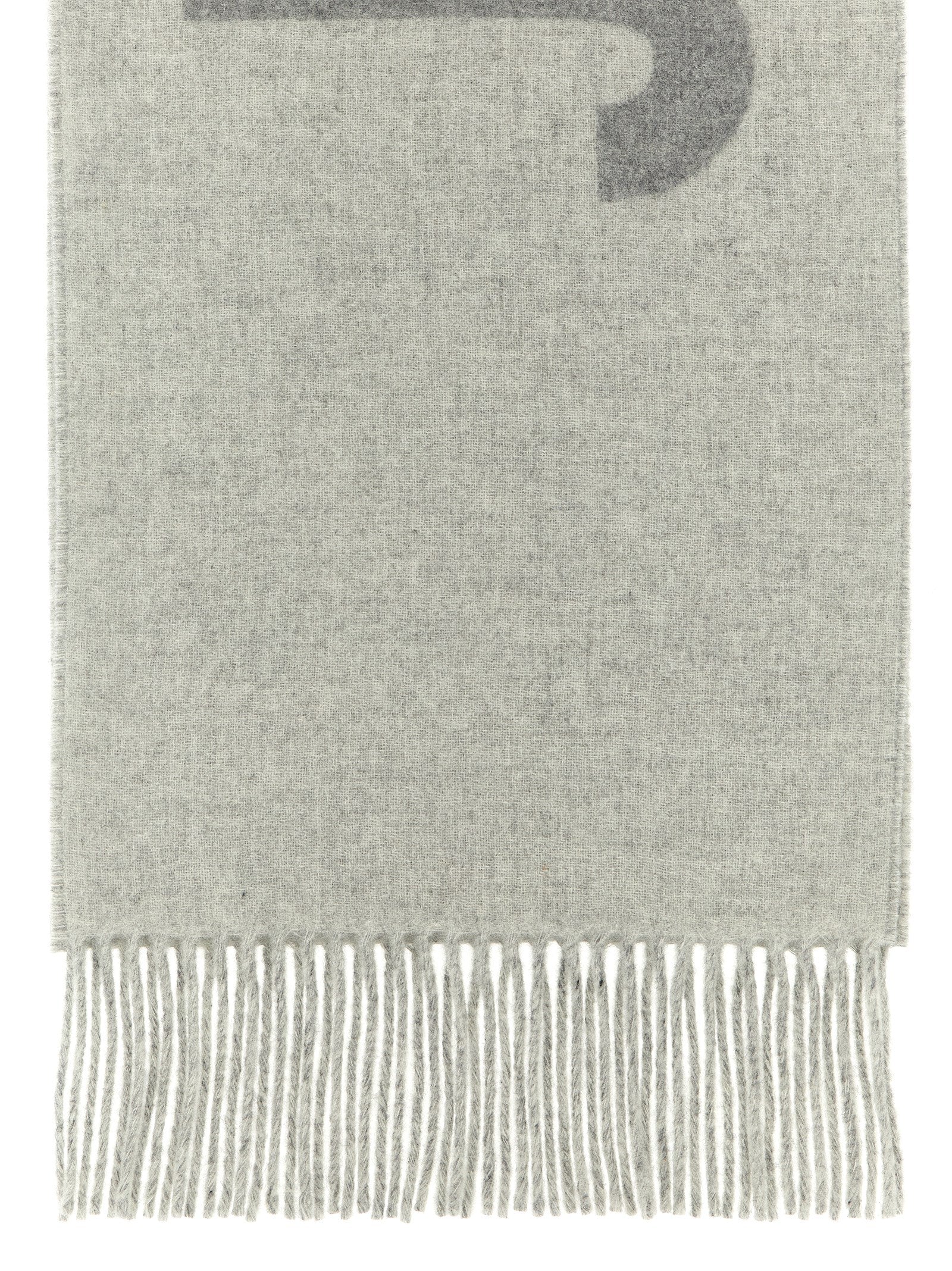 Jacquemus Gray Wool Men's Foulard