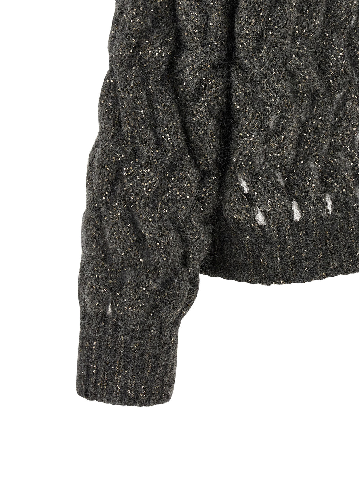 Brunello Cucinelli Gray Wool Women's Cardigan