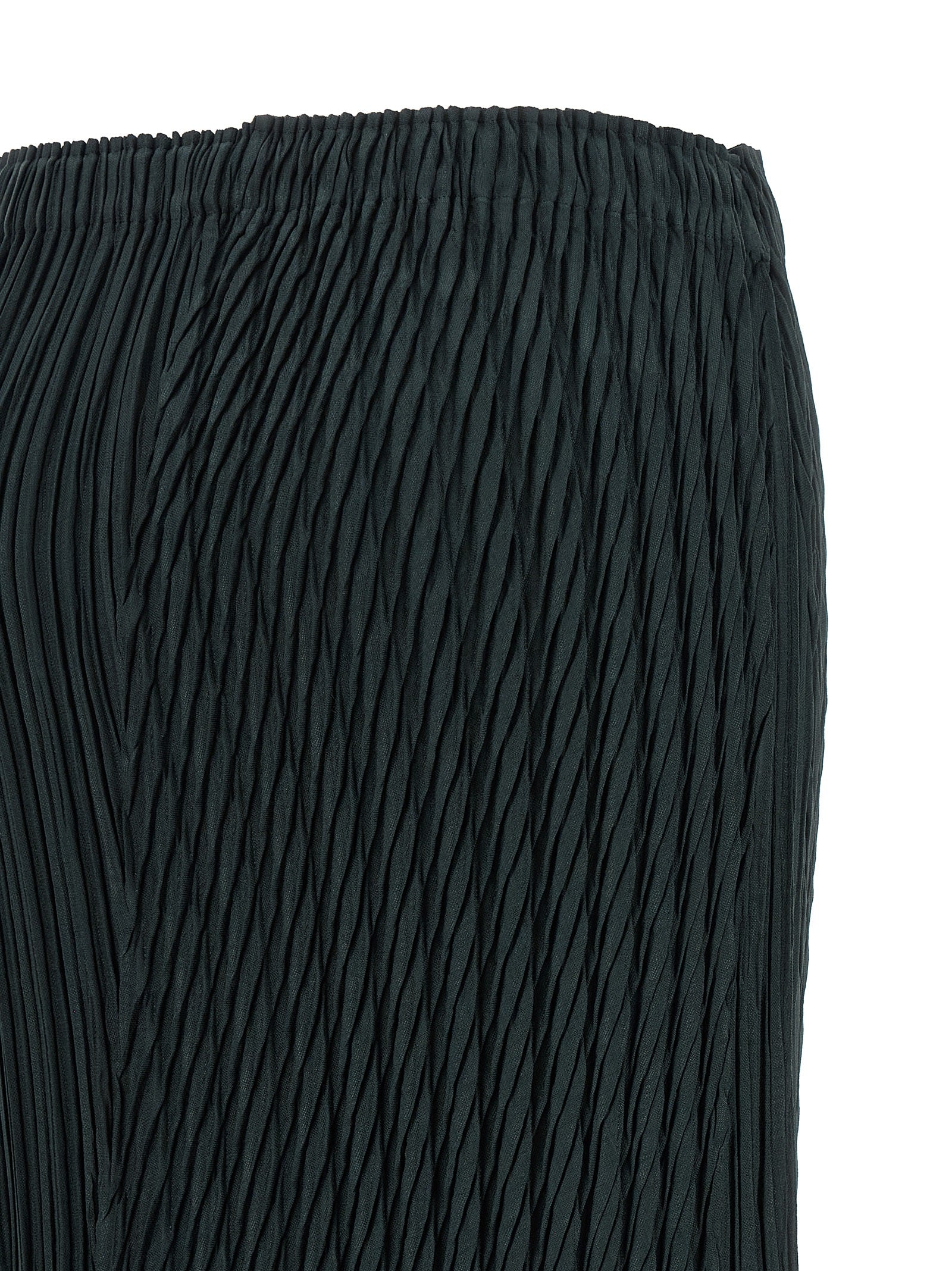 Issey Miyake Blue Polyester Midi Women's Skirt
