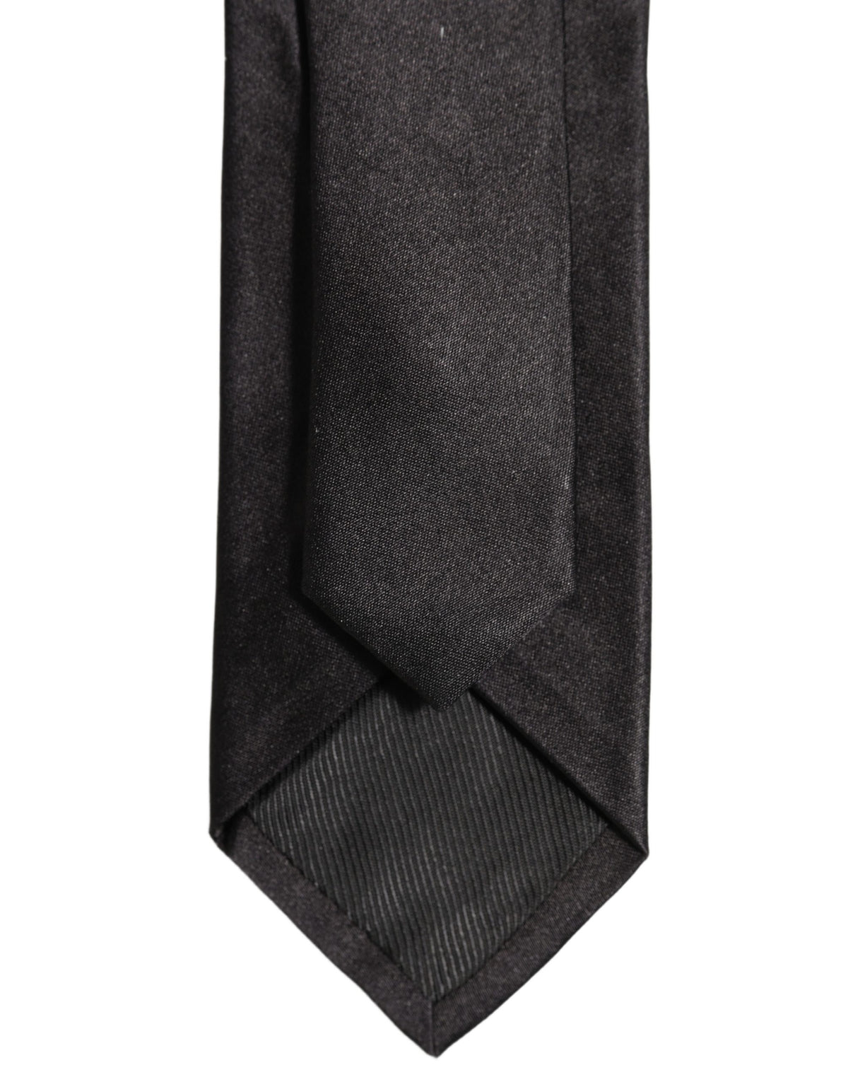 Dolce & Gabbana Black Satin 100% Silk Adjustable Men'sd Men NeckMen's Men's Tie