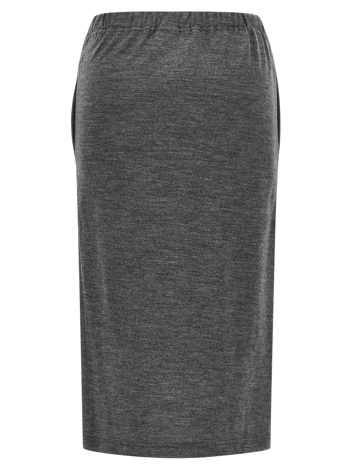 Junya Watanabe Gray Wool Midi Women's Skirt