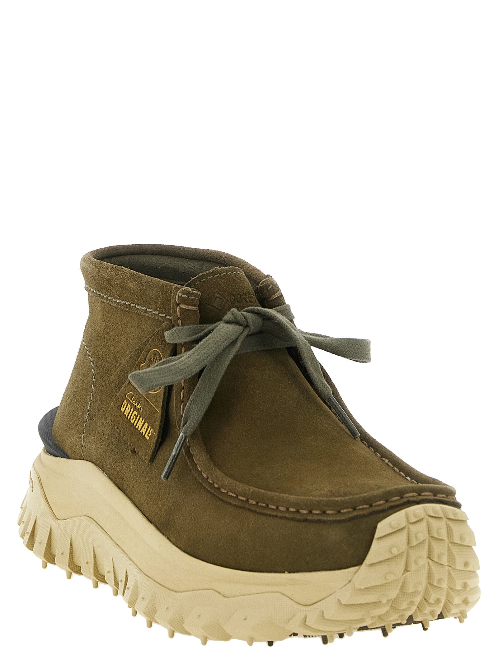 Moncler Bicolor Leather Ankle Men's Boots