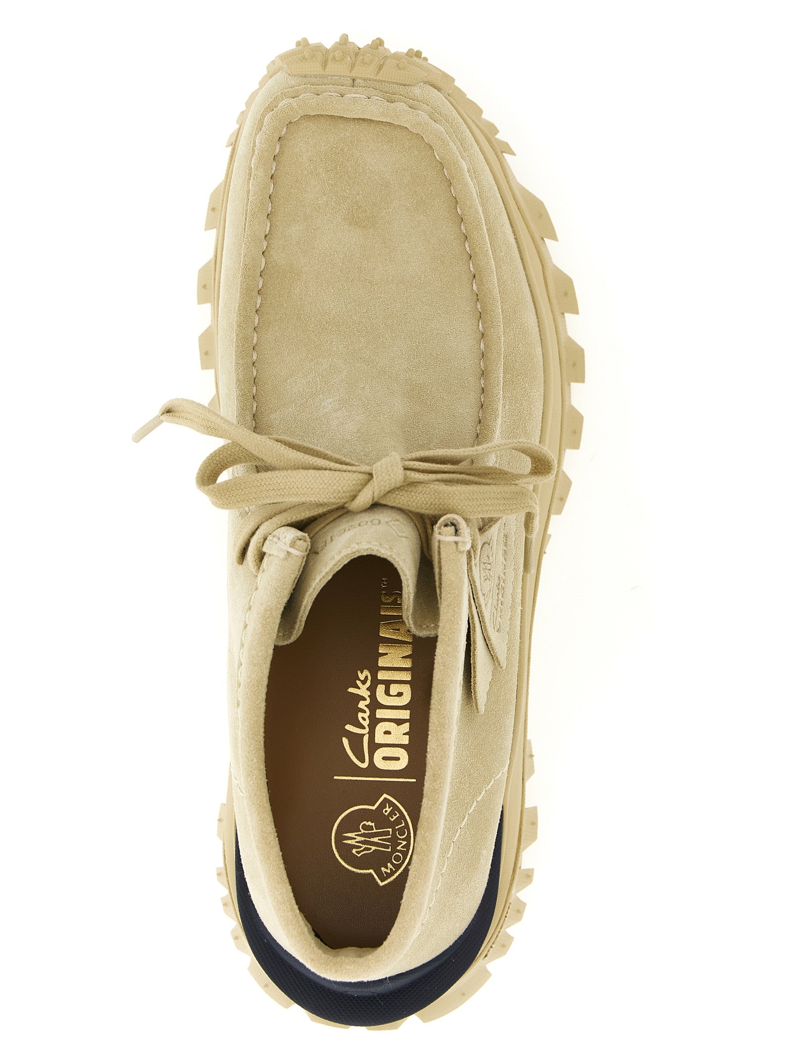 Moncler Beige Leather Ankle Men's Boots