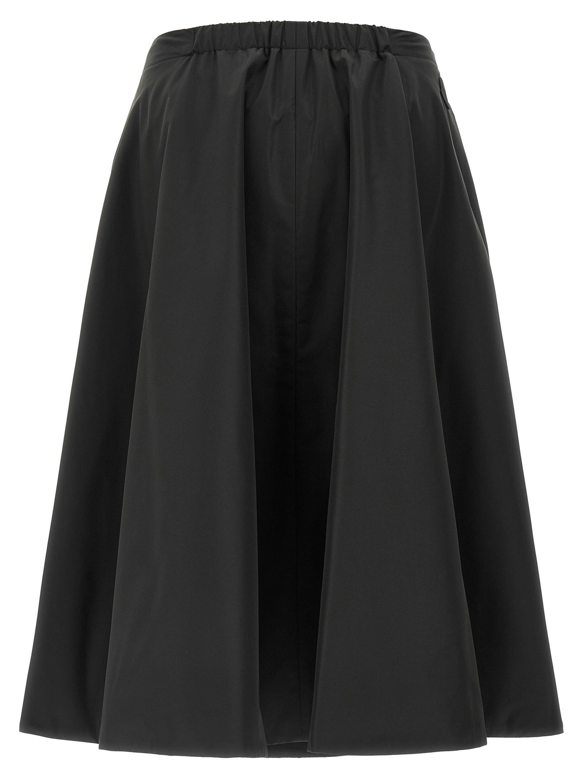 Moncler Black Polyester Midi Women's Skirt