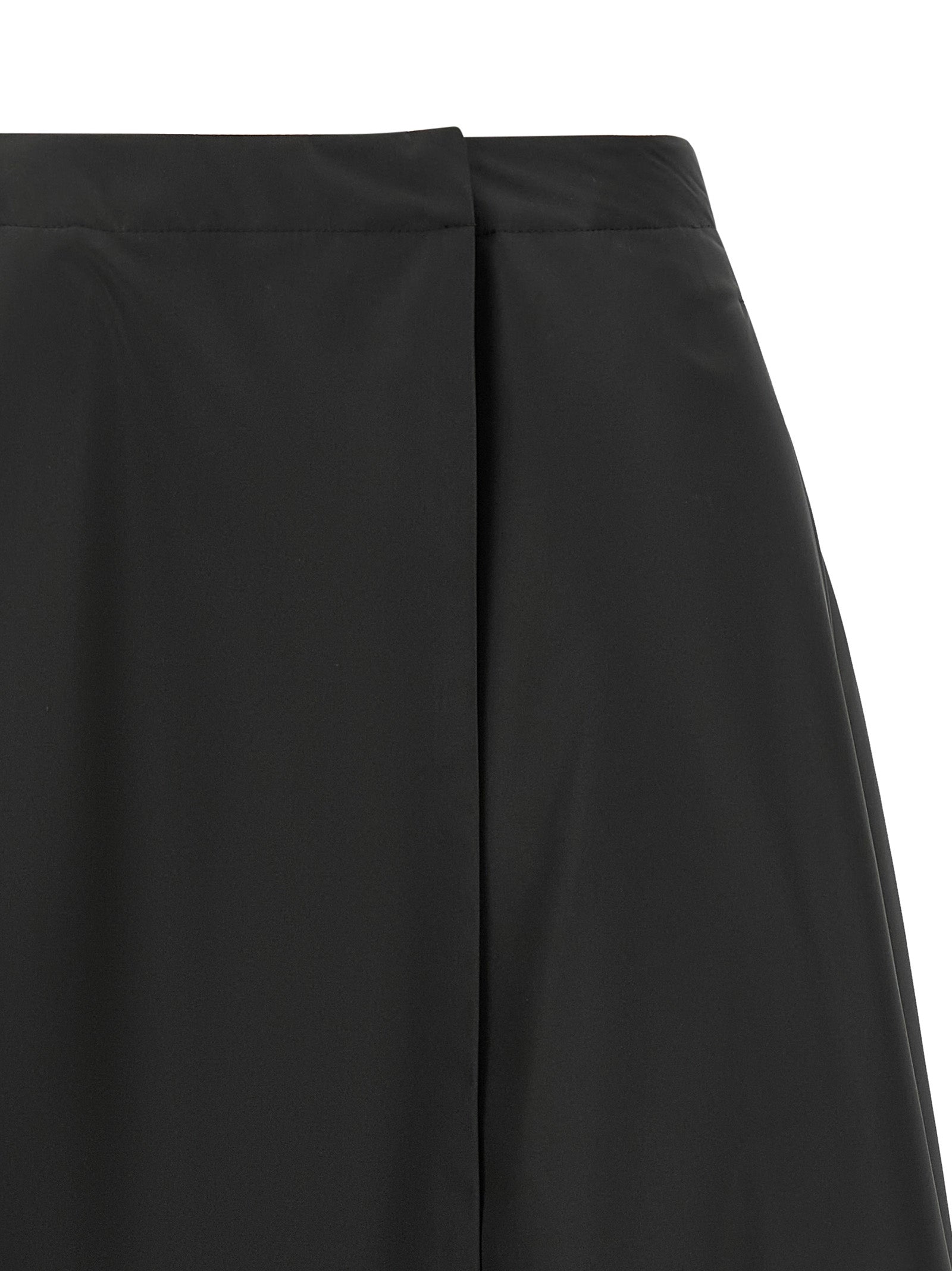 Moncler Black Polyester Midi Women's Skirt