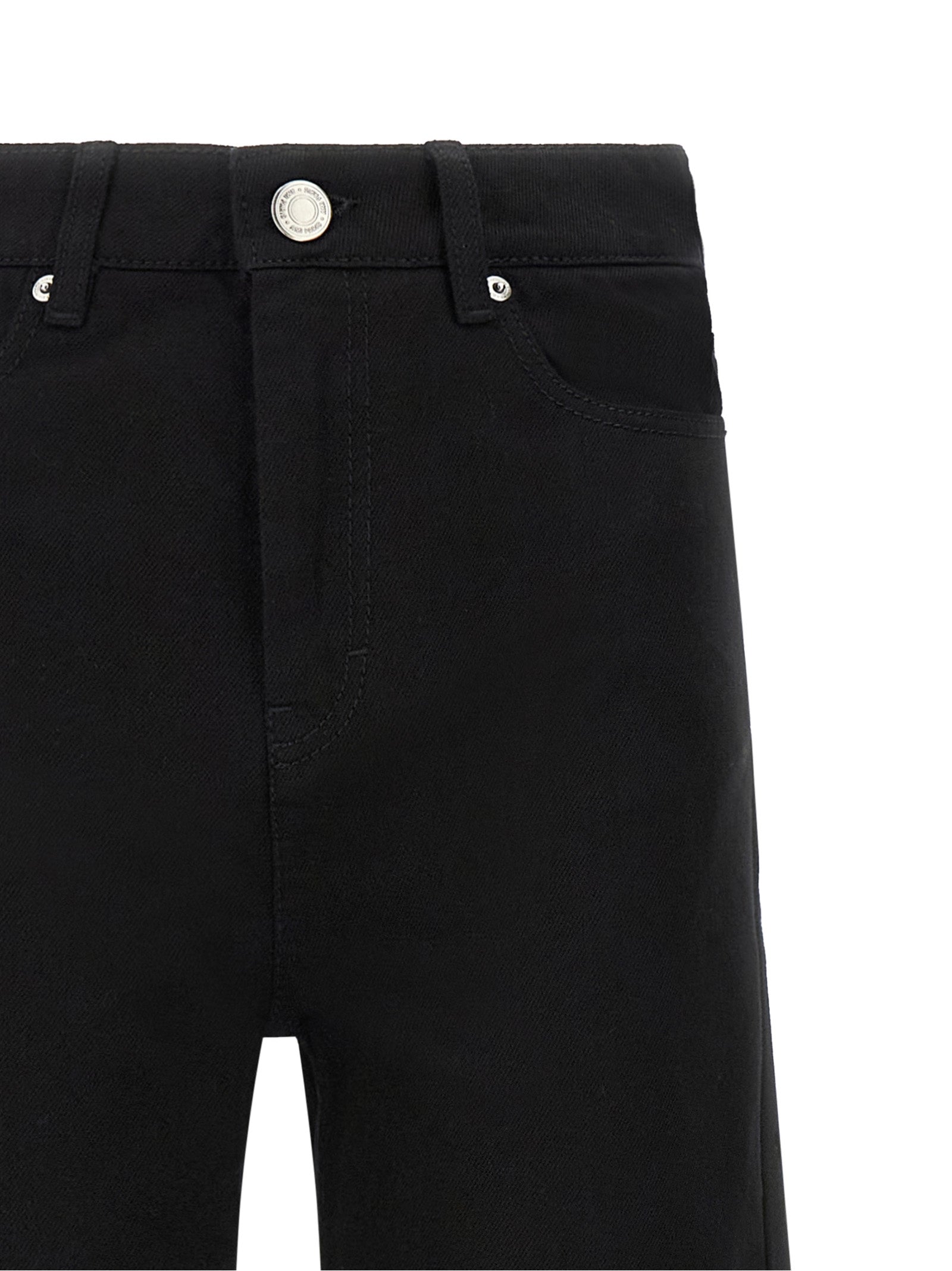 Ami Paris Black Cotton Flared Women's Jeans