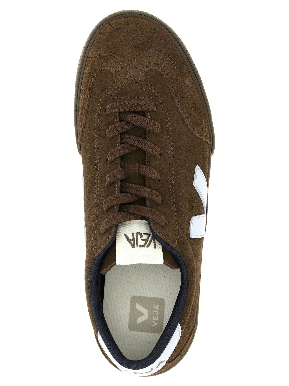 Veja Brown Calfskin Athletic Men's Sneakers
