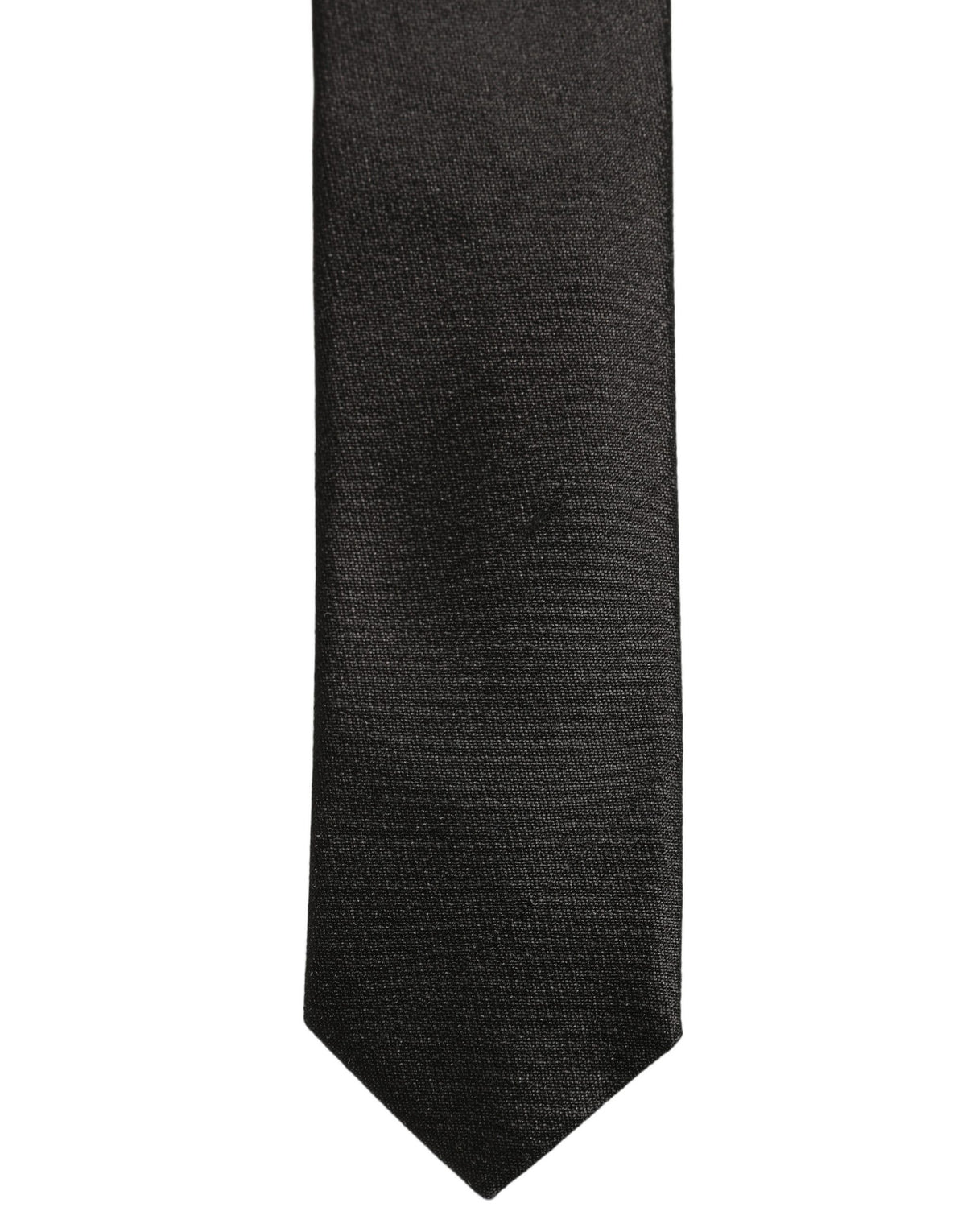 Dolce & Gabbana Black Satin Textured Adjustable NeckMen's Men Accessory Men's Tie