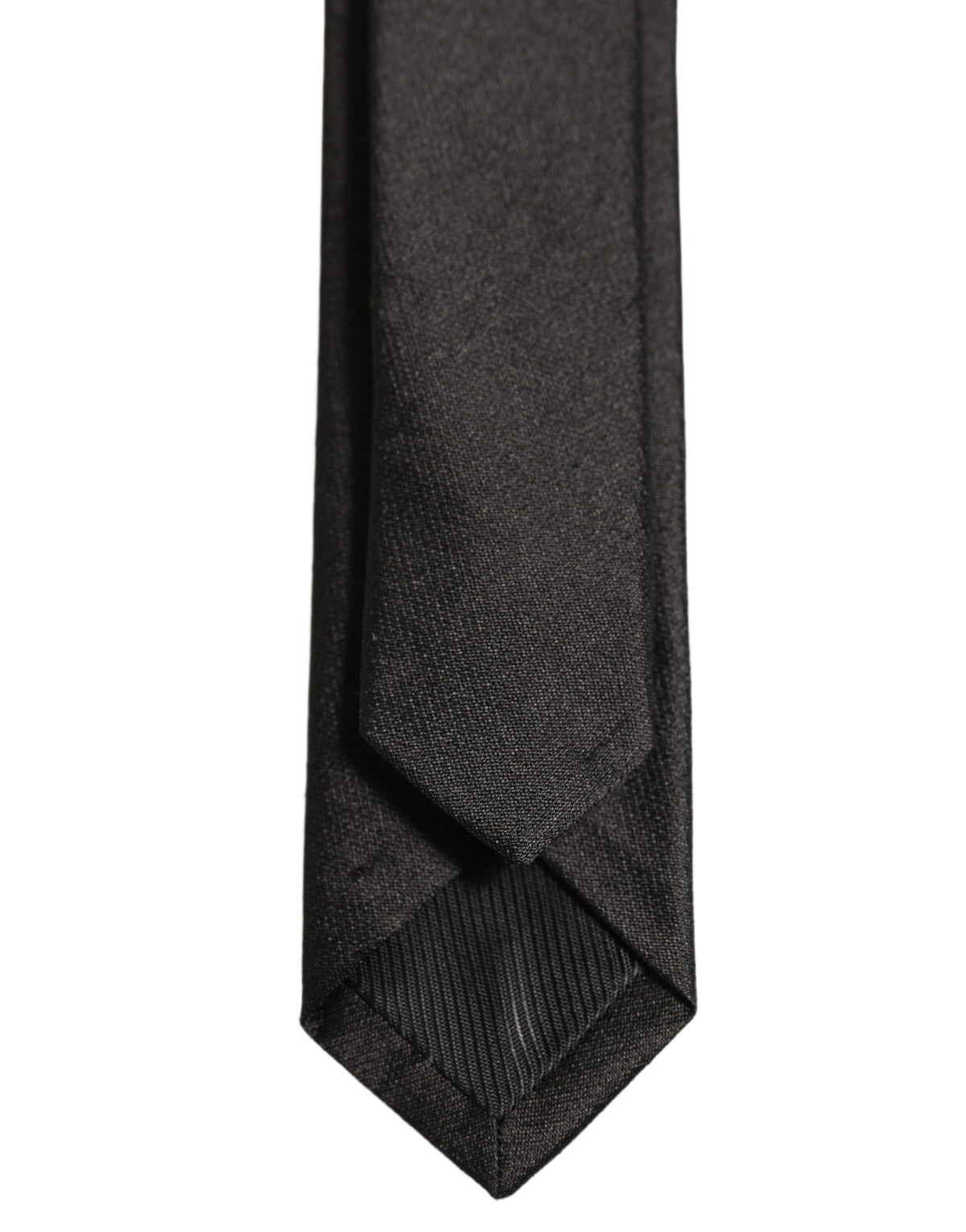 Dolce & Gabbana Black Satin Textured Adjustable NeckMen's Men Accessory Men's Tie