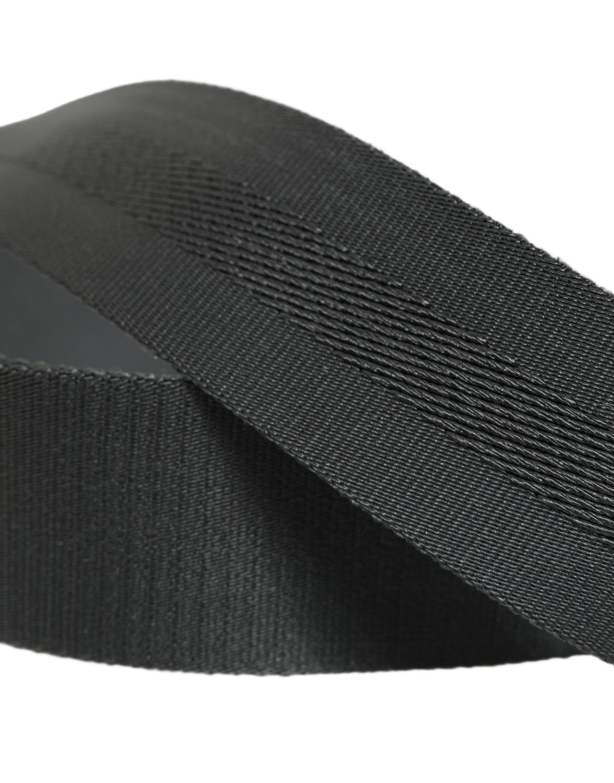 Dolce & Gabbana Men Gray Fabric Strap Logo Metal Buckle Men's Belt (Pre-Owned)