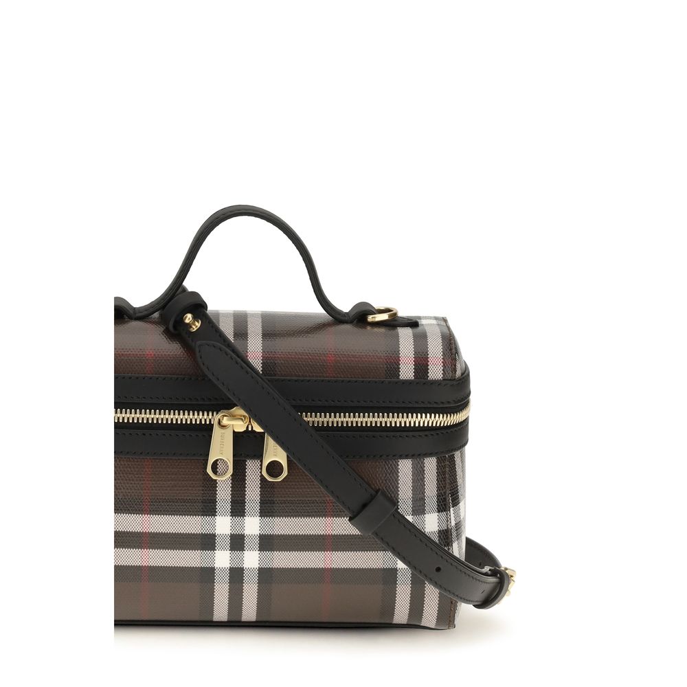 Burberry Brown Cotton Shoulder Women's Bag