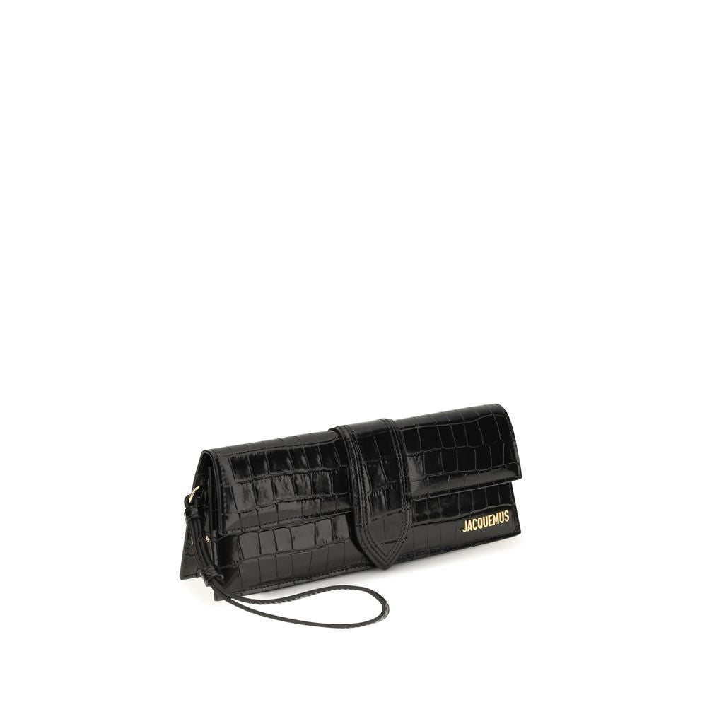 Jacquemus Black Calf Leather Bos Taurus Clutch Women's Bag