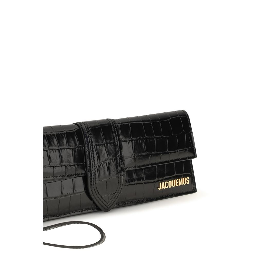 Jacquemus Black Calf Leather Bos Taurus Clutch Women's Bag