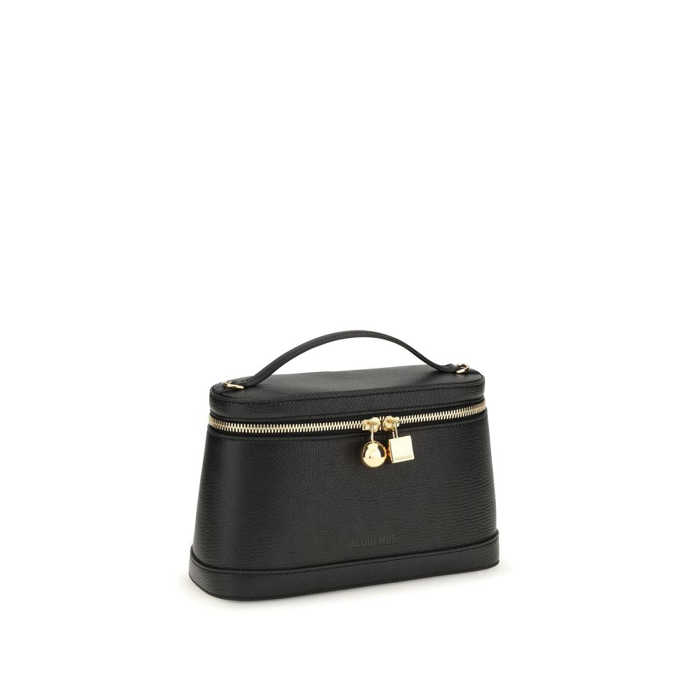 Jacquemus Black Calf Leather Bos Taurus Shoulder Women's Bag