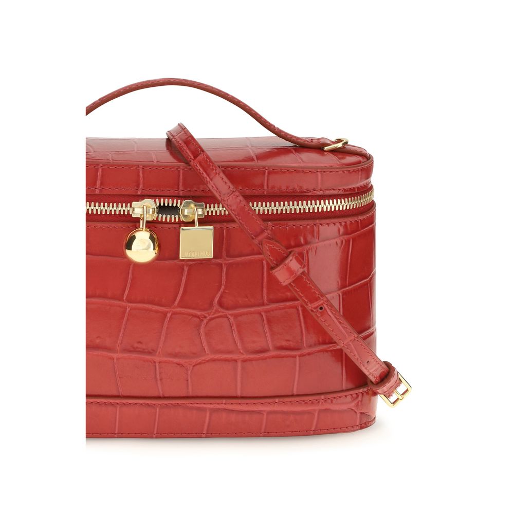 Jacquemus Red Calf Leather Bos Taurus Shoulder Women's Bag