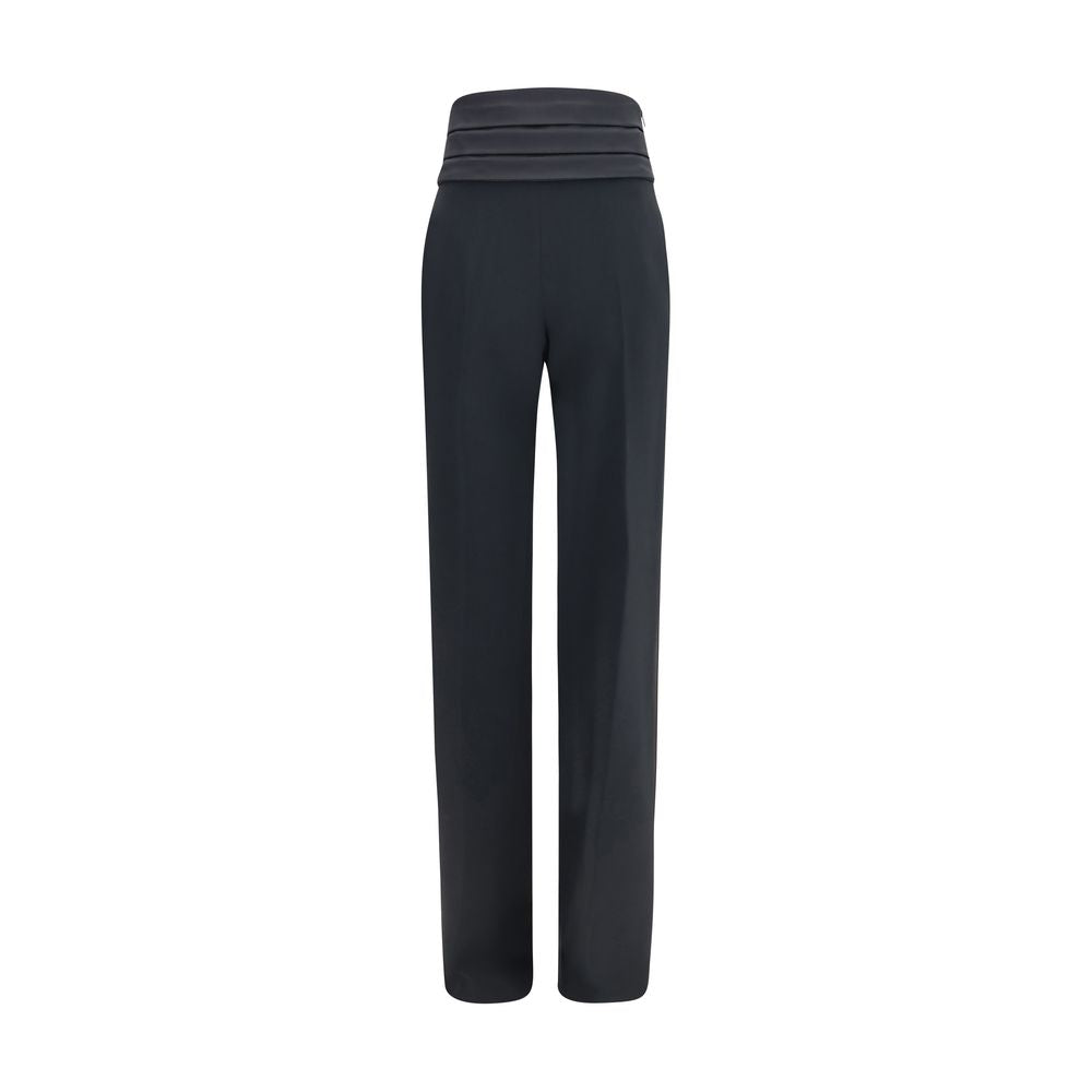 Ermanno Scervino Black Viscose Casual Women's Pants