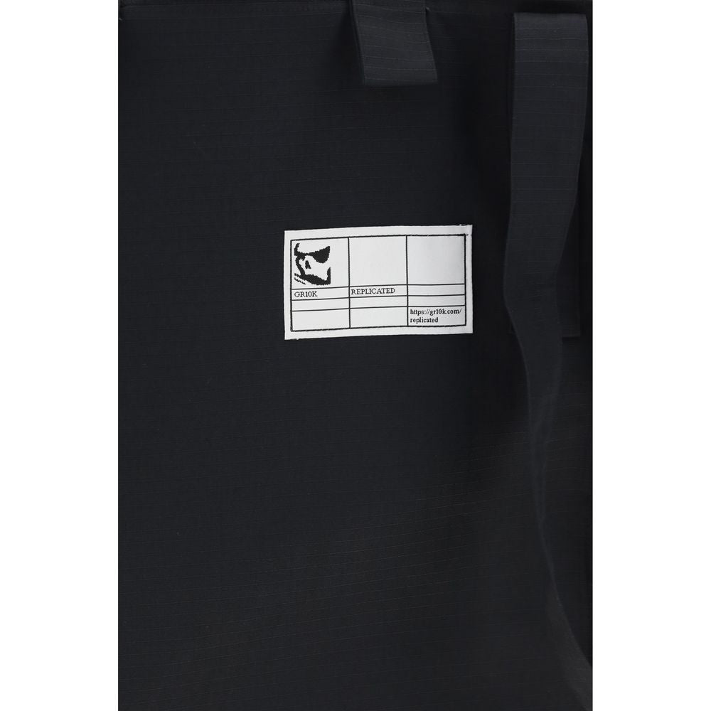 GR10K Black Polyester Shoulder Men's Bag