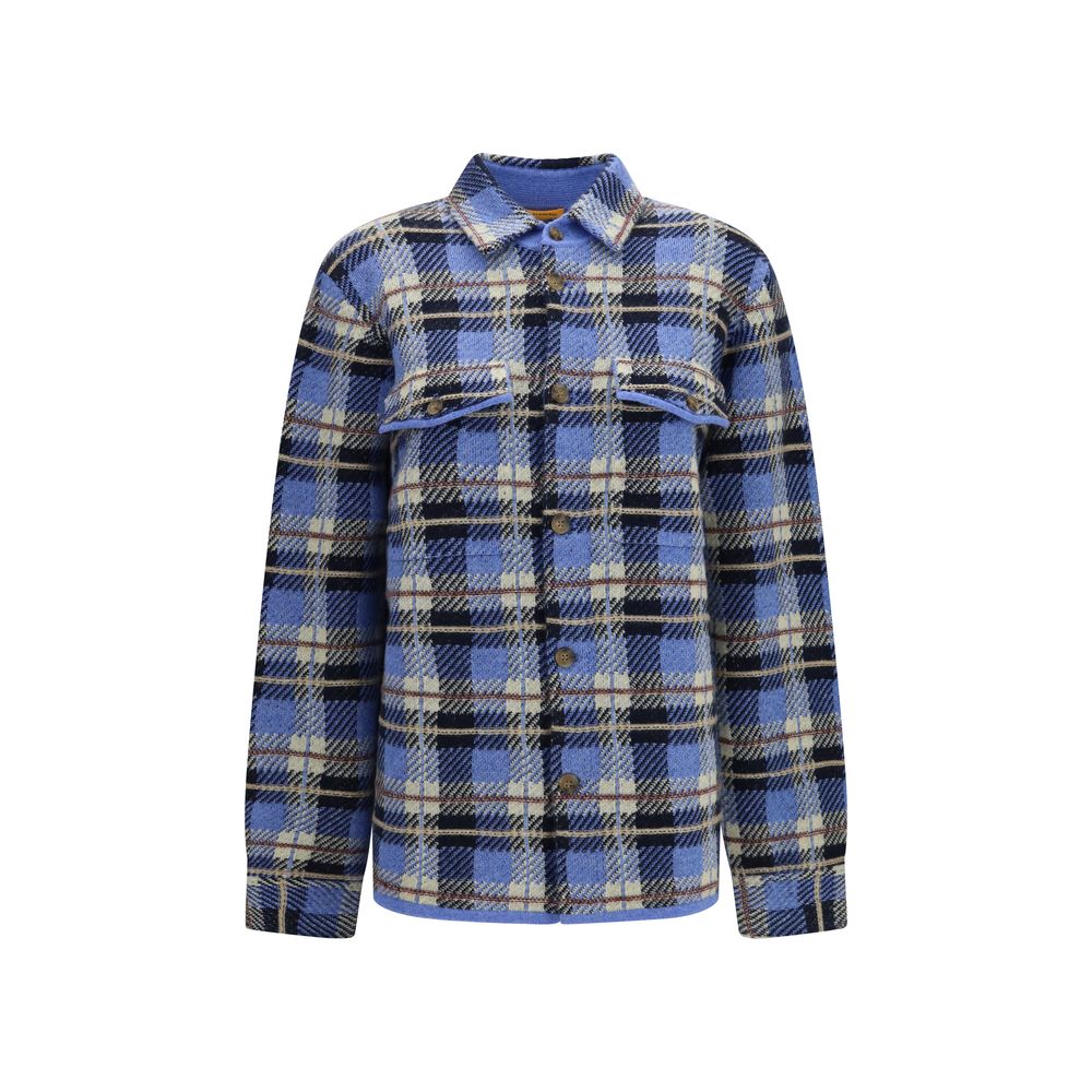 Guest in Residence Blue Cashmere Women's Shirt