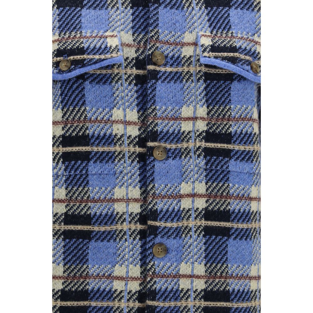 Guest in Residence Blue Cashmere Women's Shirt