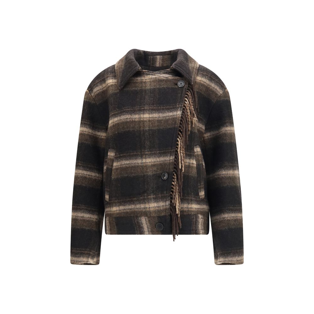 Isabel Marant Étoile Black Wool Oves Aries Women's Coat