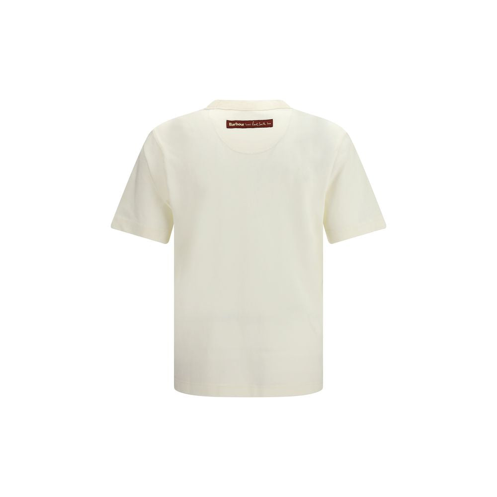 Barbour Beige Cotton Men's T-Shirt