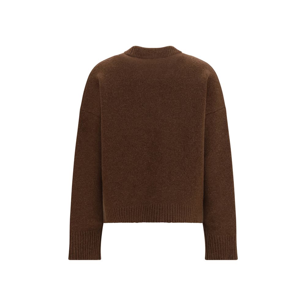 Ami Paris Brown Alpaca Vicugna Pacos Women's Sweatshirt