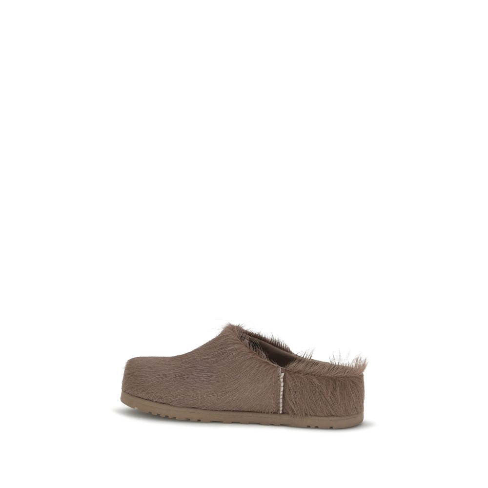 UGG Brown Nubuc Leather Women's Clogs