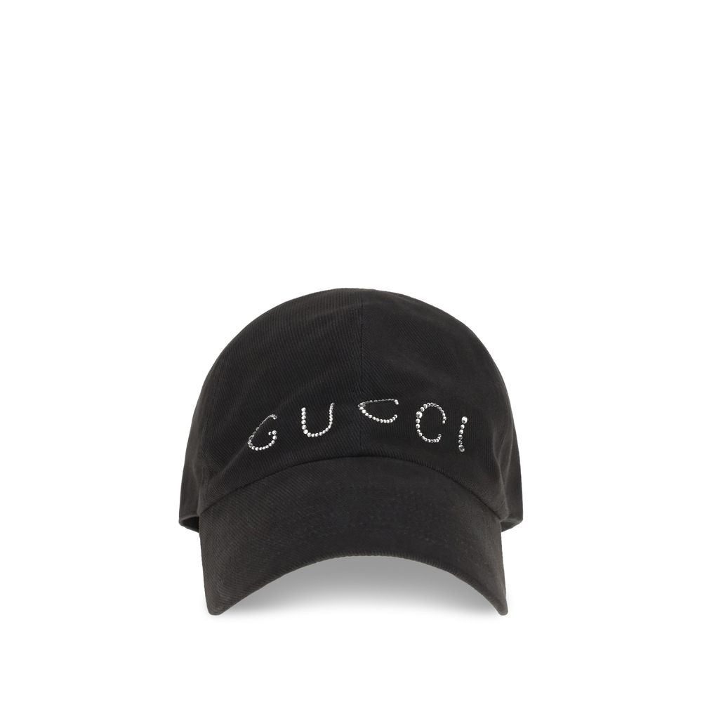 Gucci Black Cotton Cap (Baseball Women's Hat)
