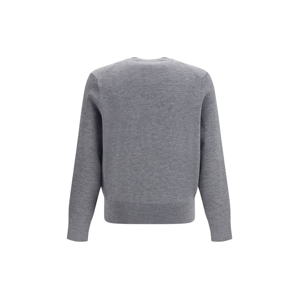 Ami Paris Gray Wool Oves Aries Men's Sweatshirt