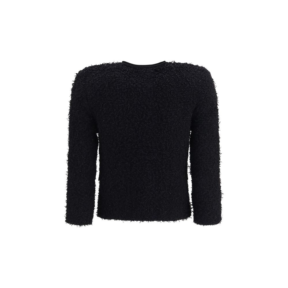 Balmain Black Viscose Shell Women's Jacket