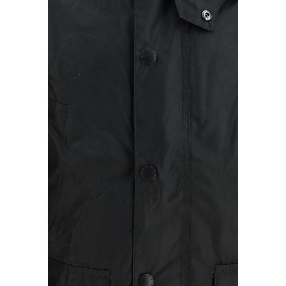 Barbour Black Cotton Full-Length Men's Jacket
