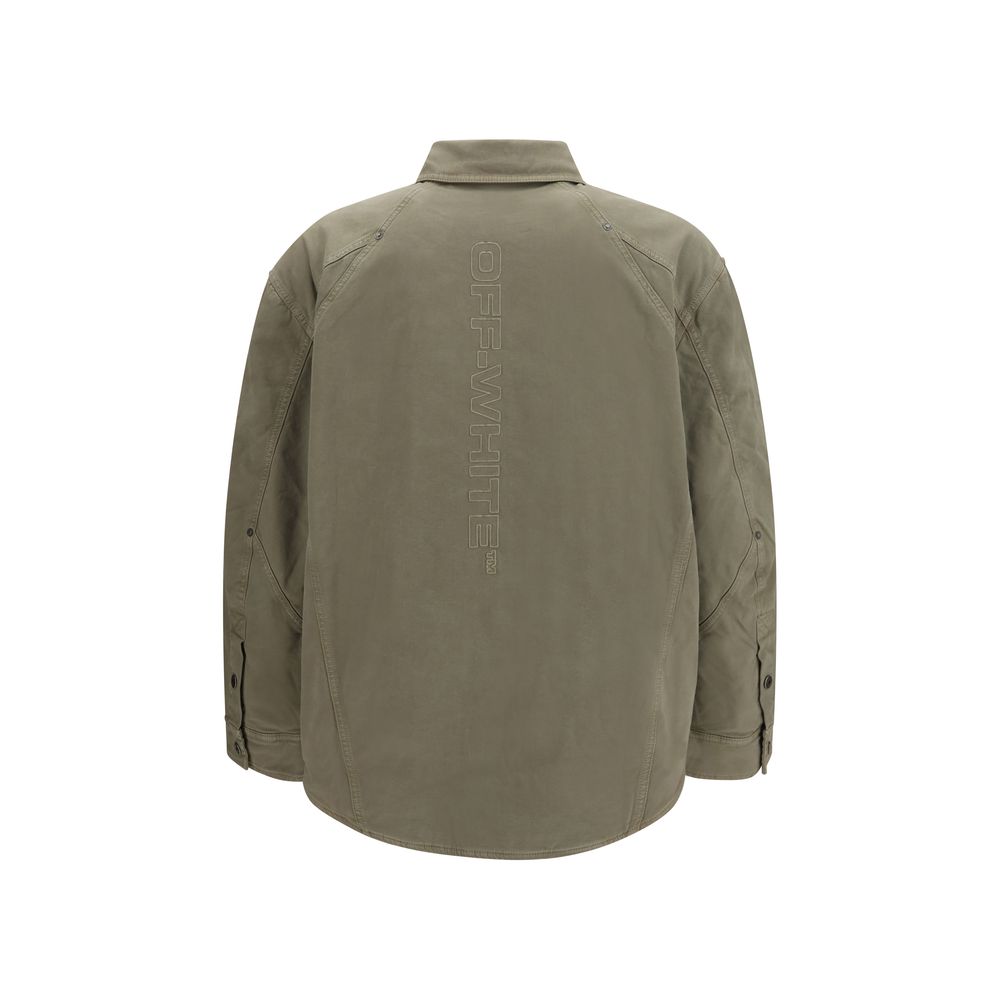 Off-White Bicolor Cotton Shell Men's Jacket