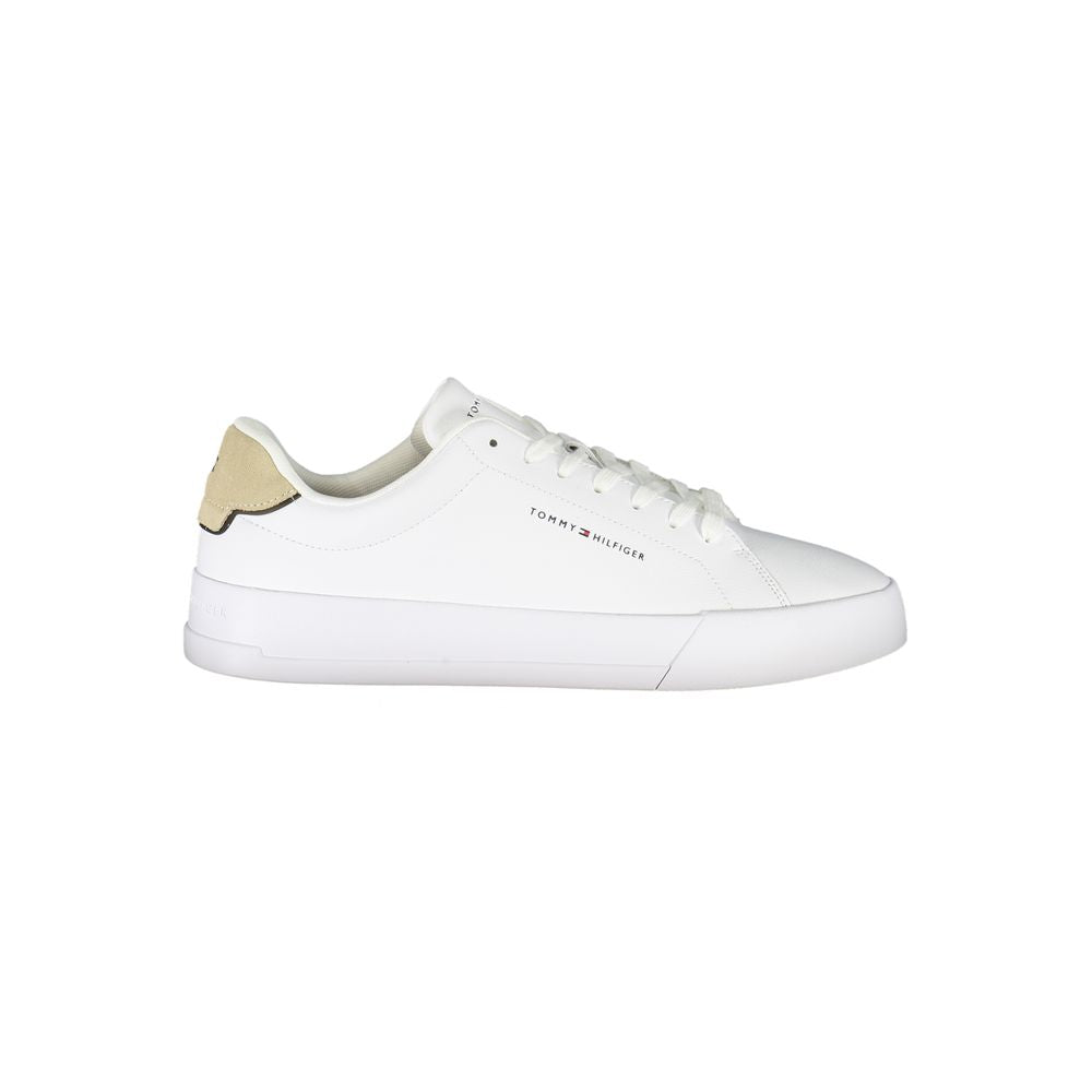Tommy Hilfiger Bianco Polyurethane Men Men's Sneaker