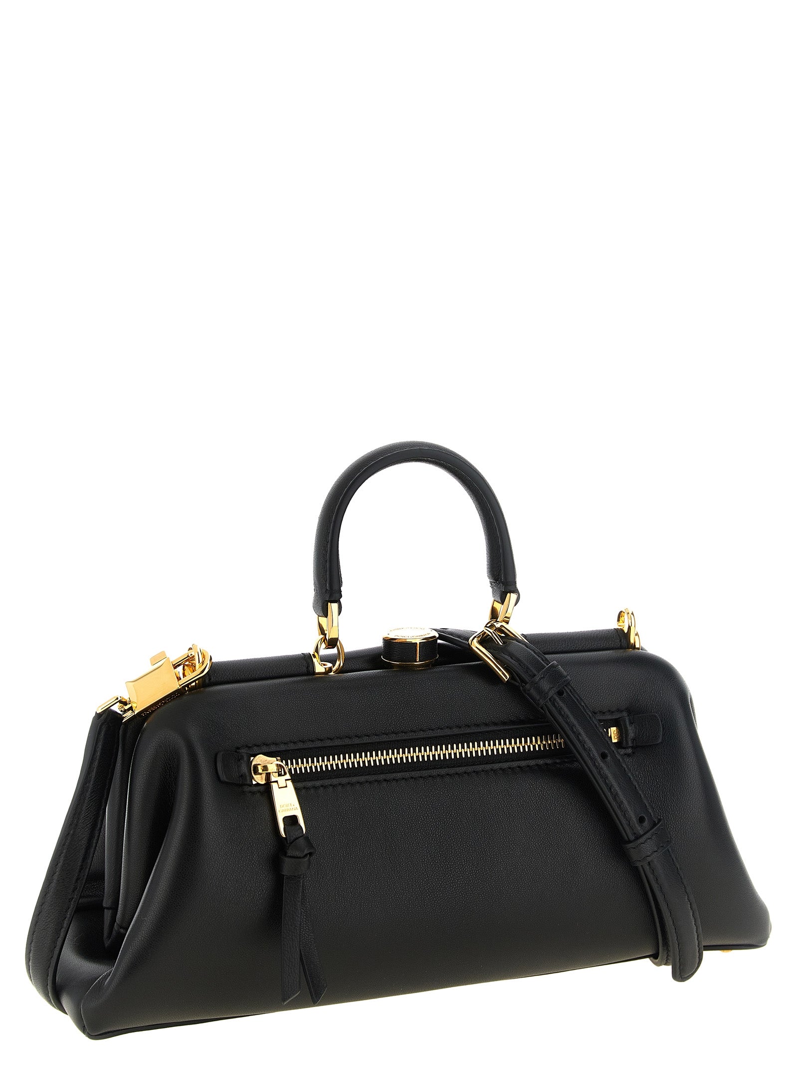Dolce & Gabbana Black Lamb Leather Women's Handbag