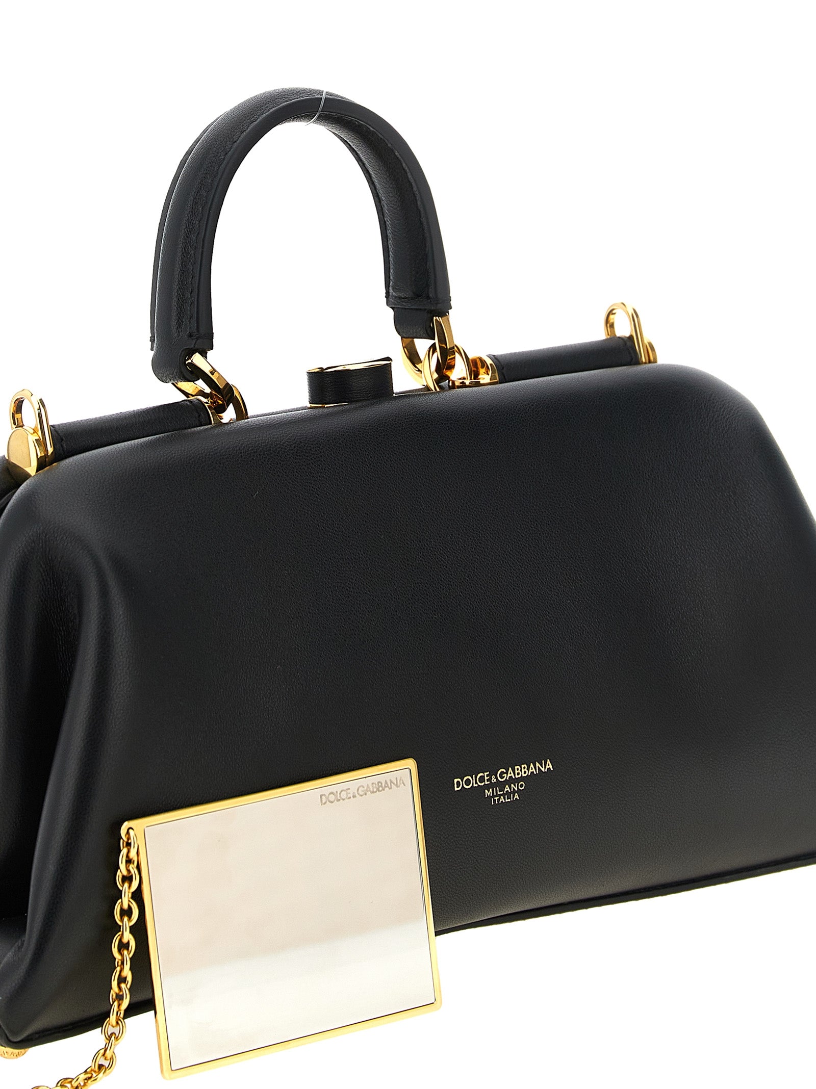 Dolce & Gabbana Black Lamb Leather Women's Handbag